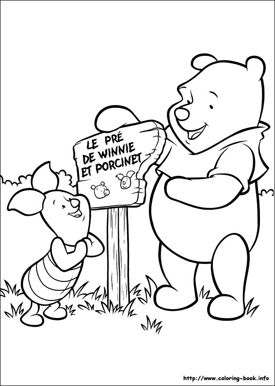 Piglet coloring picture