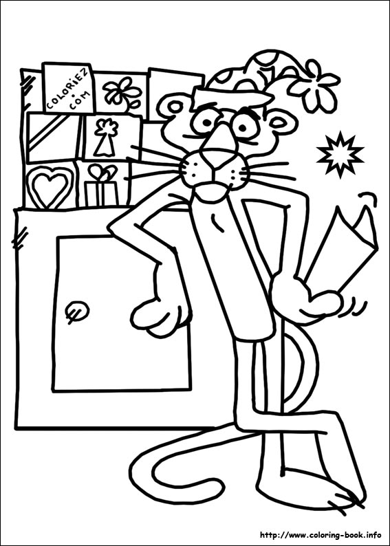 The Pink Panther coloring picture