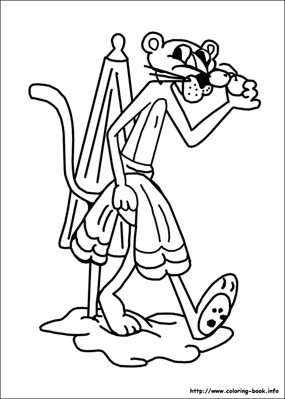 The Pink Panther coloring picture