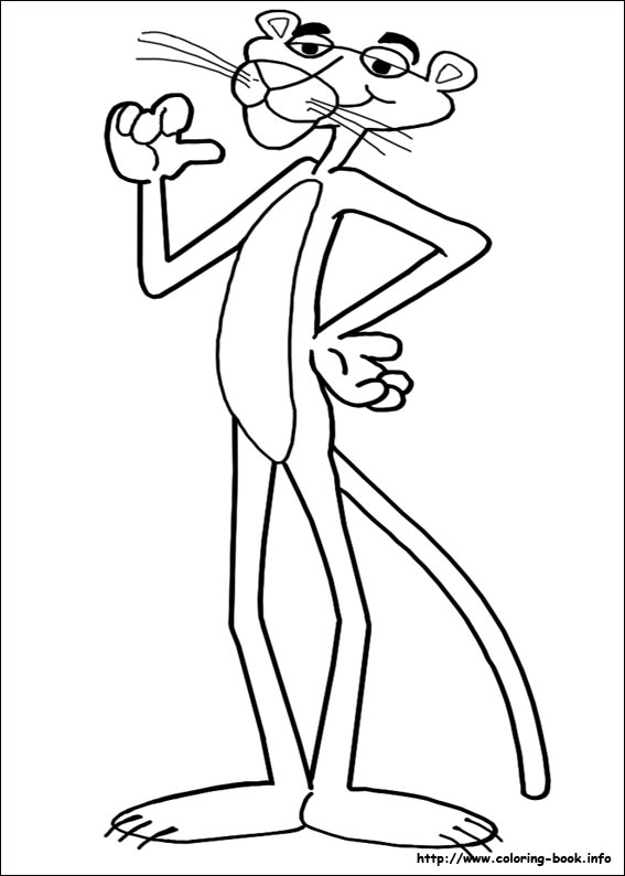 The Pink Panther coloring picture