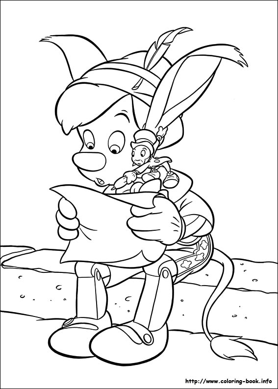 Pinocchio coloring picture