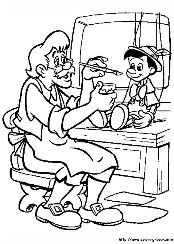 Pinocchio coloring picture