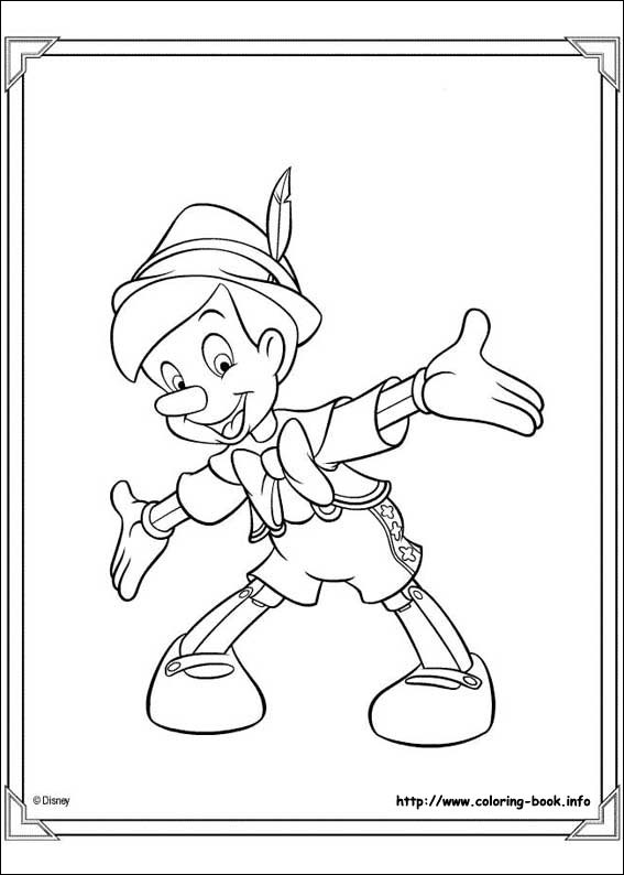 Pinocchio coloring picture