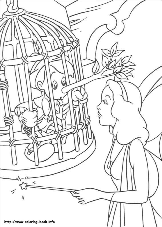 Pinocchio coloring picture