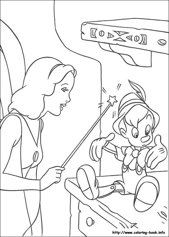 Pinocchio coloring picture