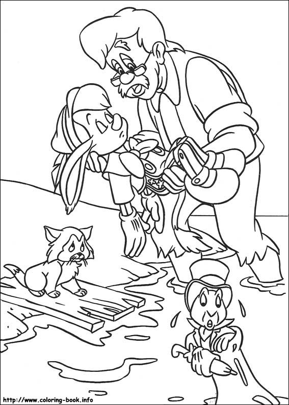 Pinocchio coloring picture