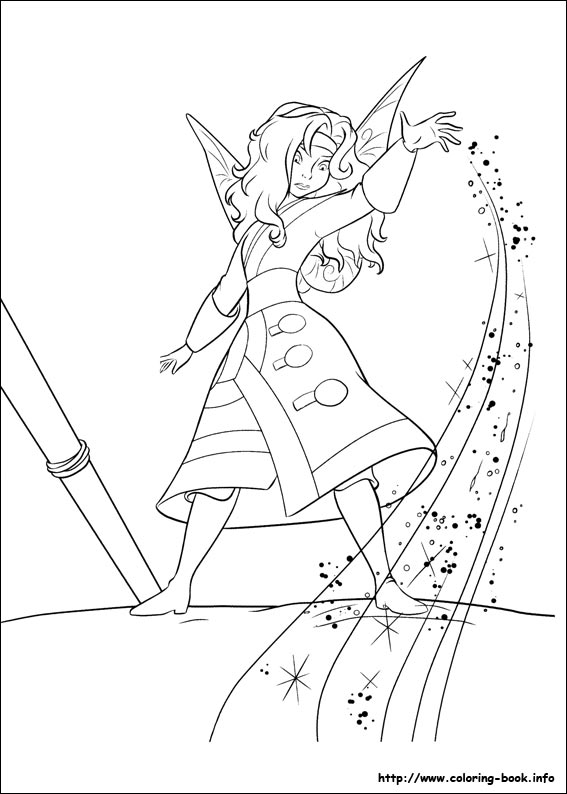 The Pirate Fairy coloring picture