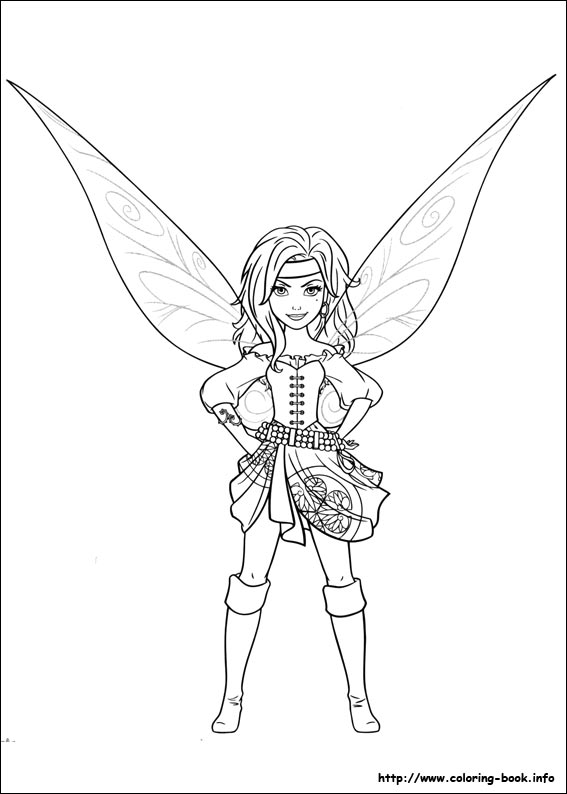 The Pirate Fairy coloring picture