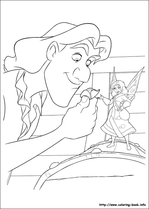 The Pirate Fairy coloring picture