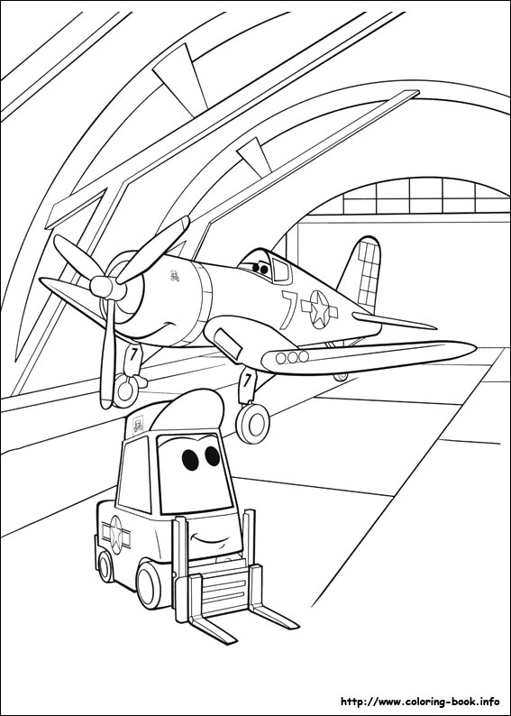 Planes coloring picture