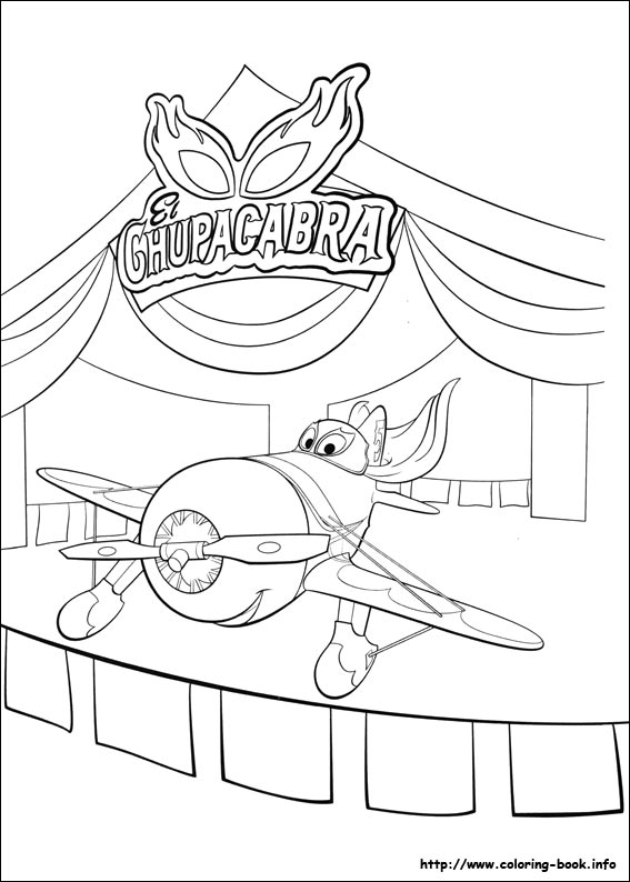 Planes coloring picture