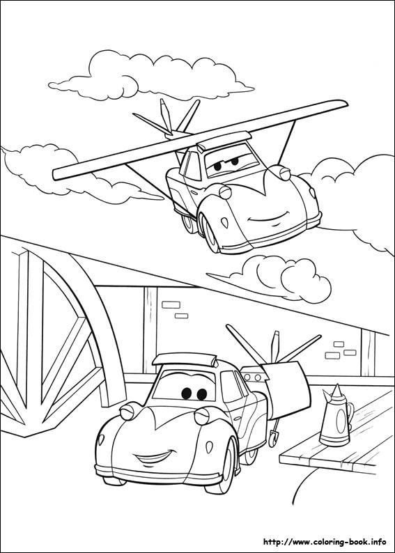 Planes coloring picture