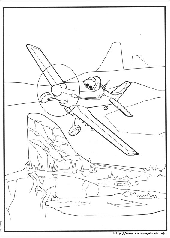 Planes coloring picture