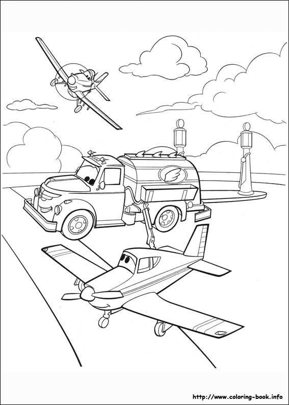 Planes coloring picture