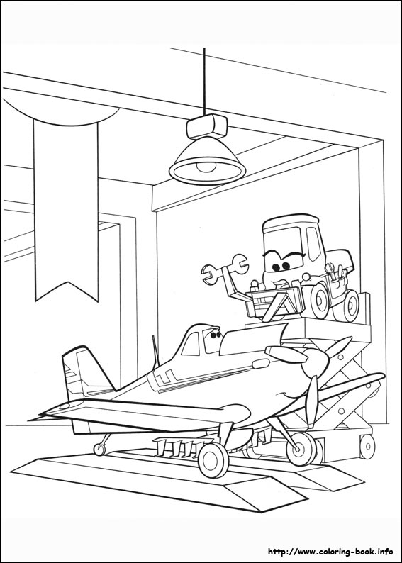 Planes coloring picture