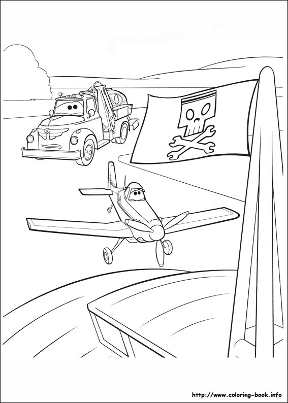 Planes coloring picture