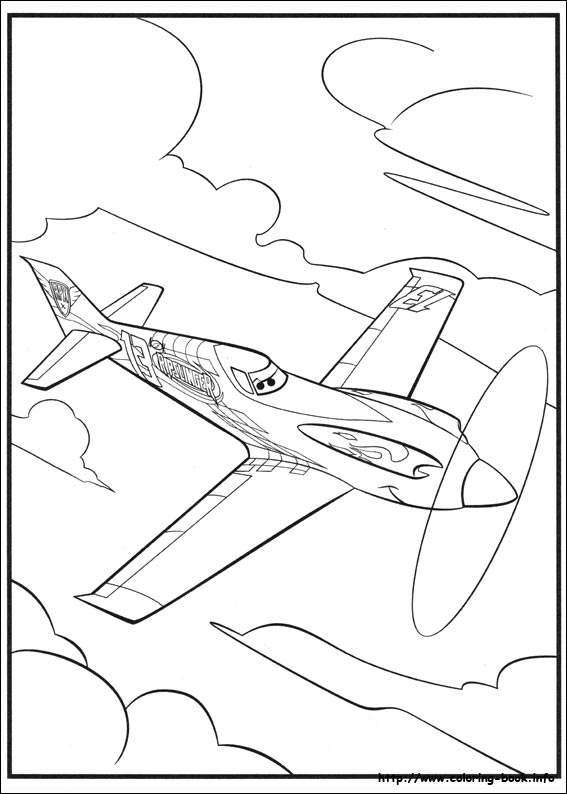 Planes coloring picture