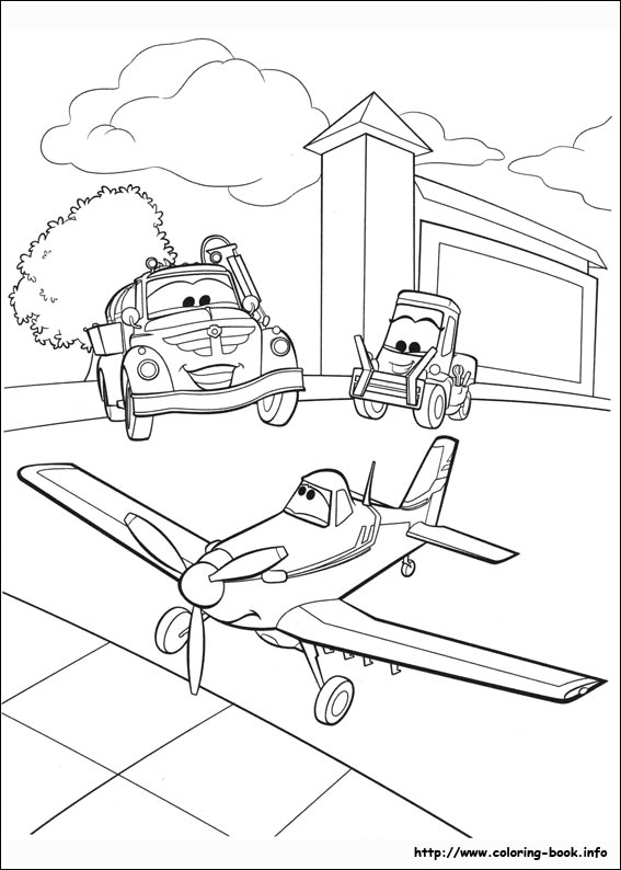 Planes coloring picture