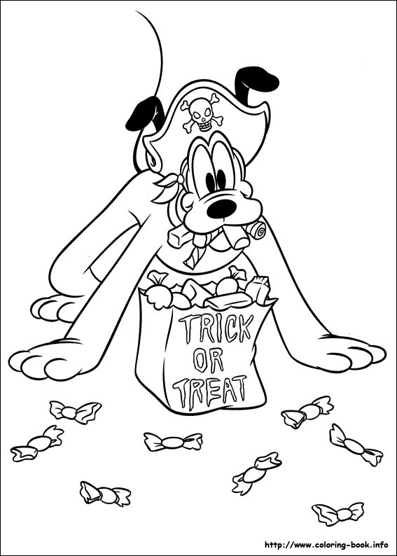 Pluto coloring picture