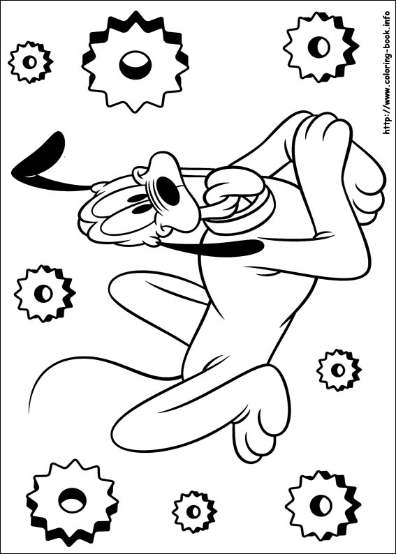 Pluto coloring picture