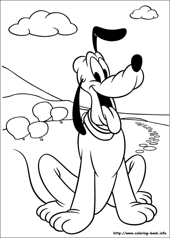 Pluto coloring picture