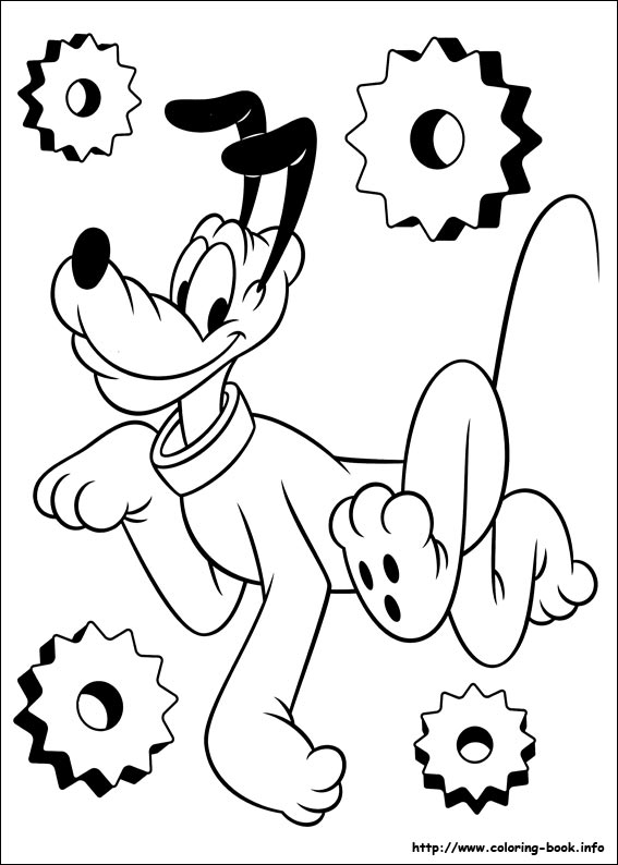 Pluto coloring picture