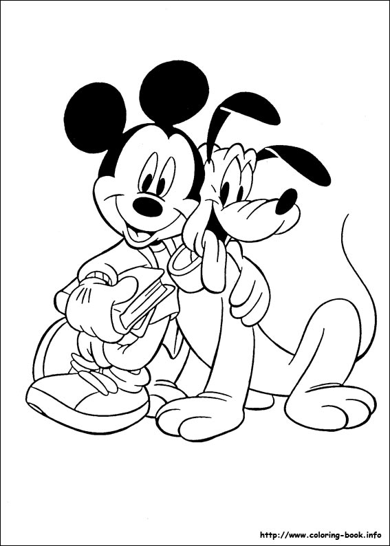 Pluto coloring picture