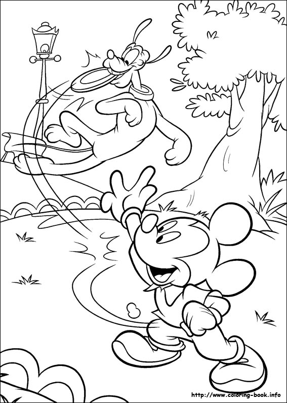 Pluto coloring picture