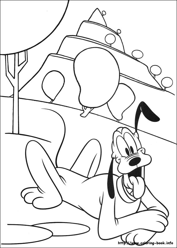 Pluto coloring picture