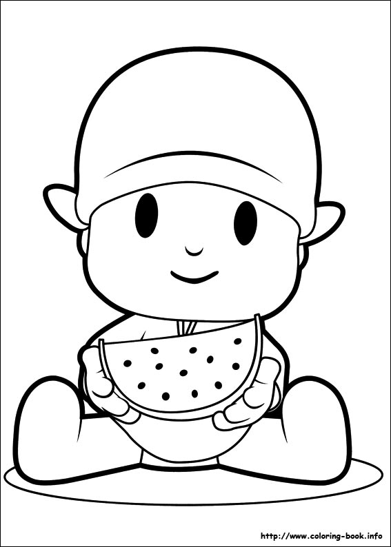 Pocoyo coloring picture