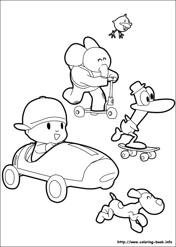 Pocoyo coloring picture