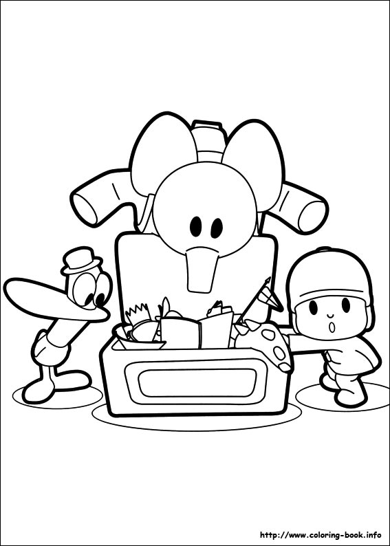 Pocoyo coloring picture