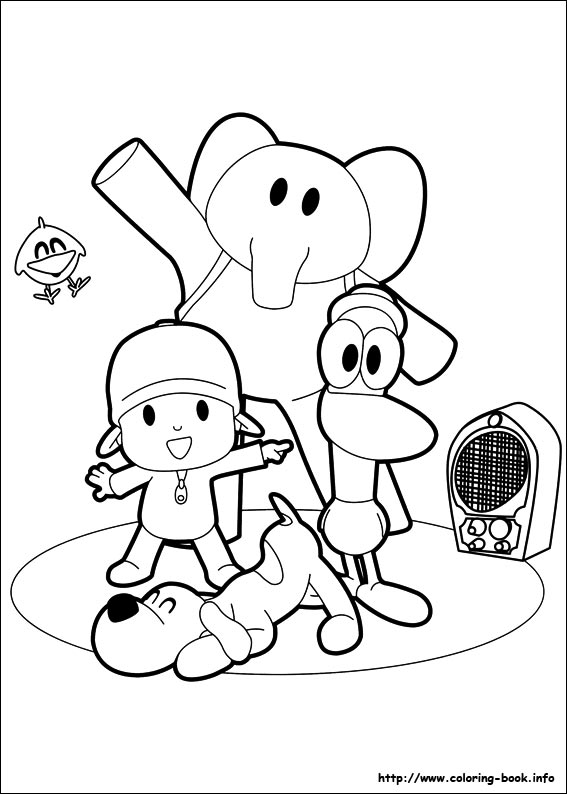 Pocoyo coloring picture