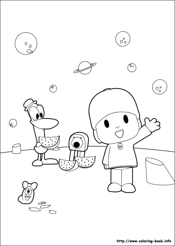 Pocoyo coloring picture