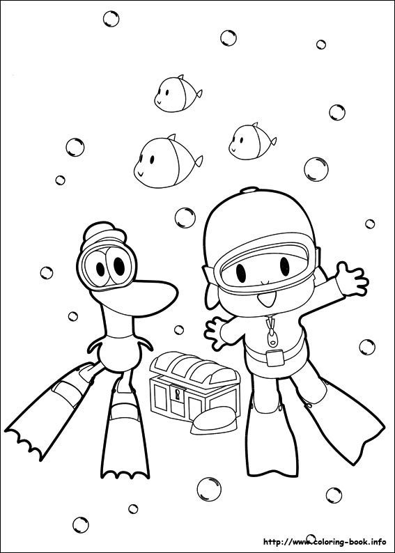 Pocoyo coloring picture