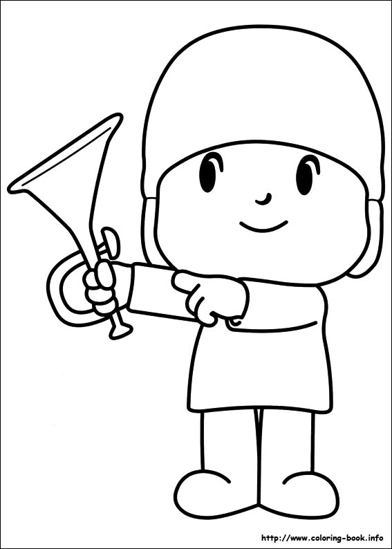 Pocoyo coloring picture