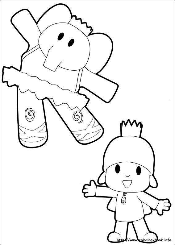 Pocoyo coloring picture