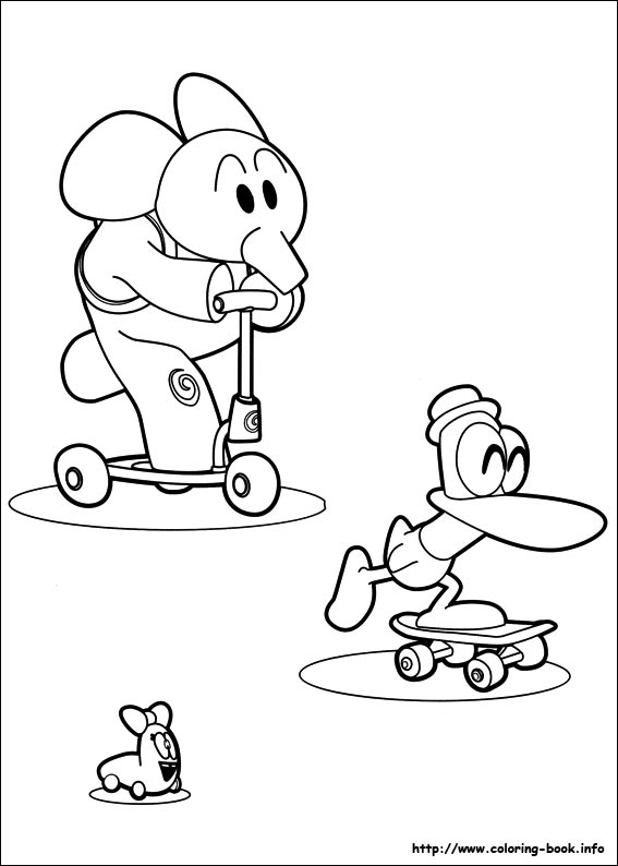 Pocoyo coloring picture