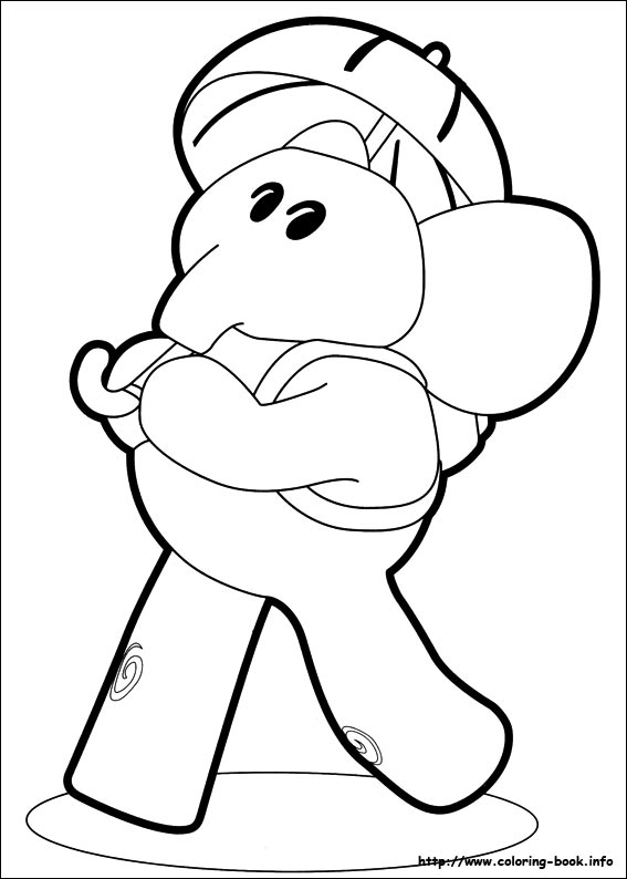 Pocoyo coloring picture