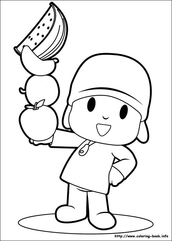 Pocoyo coloring picture