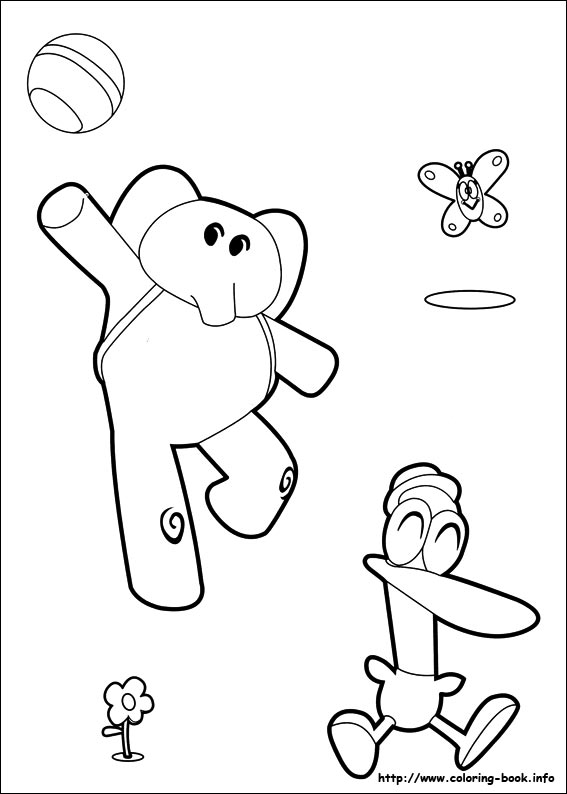 Pocoyo coloring picture