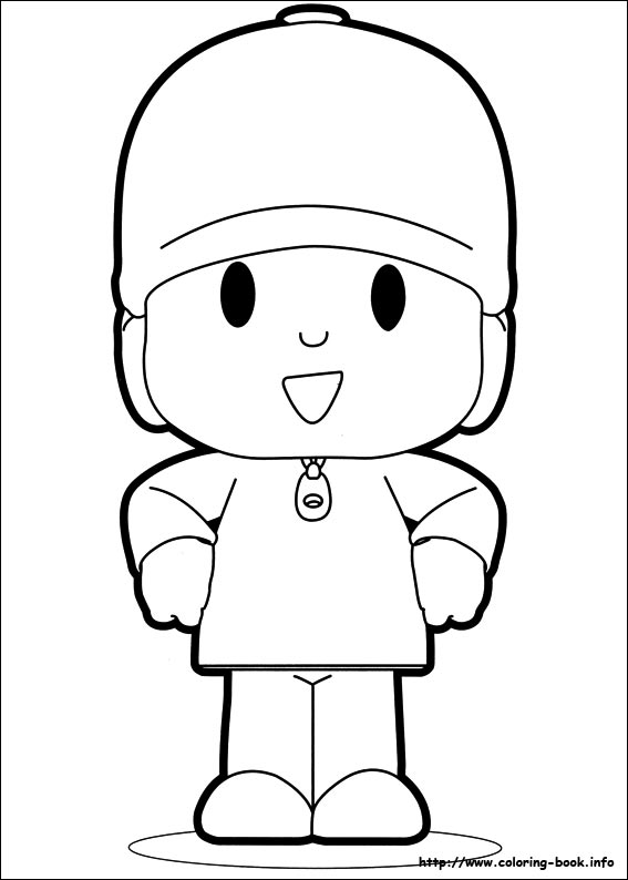 Pocoyo coloring picture