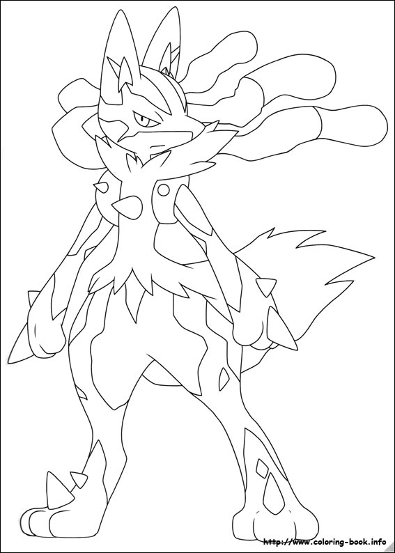 Pokemon coloring picture