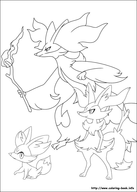 Pokemon coloring picture