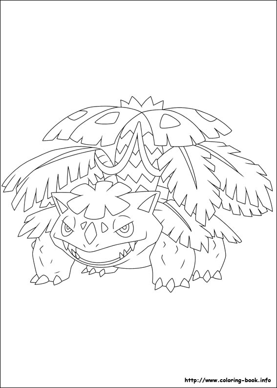 Pokemon coloring picture