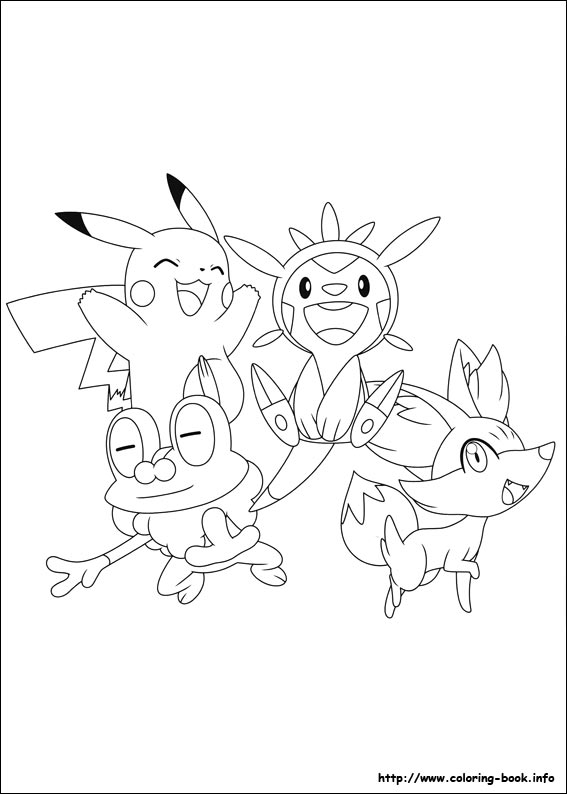 Pokemon coloring picture