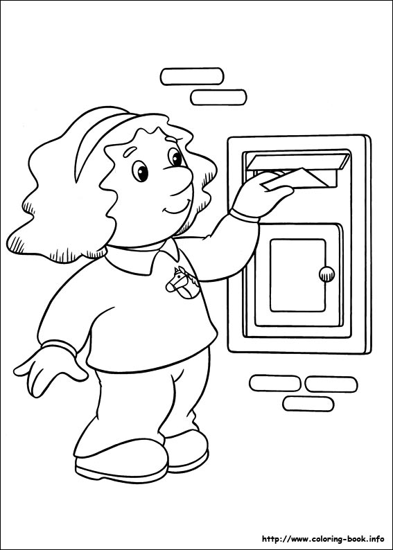 Postman Pat coloring picture