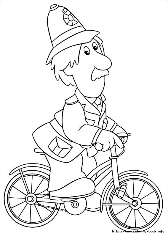 Postman Pat coloring picture