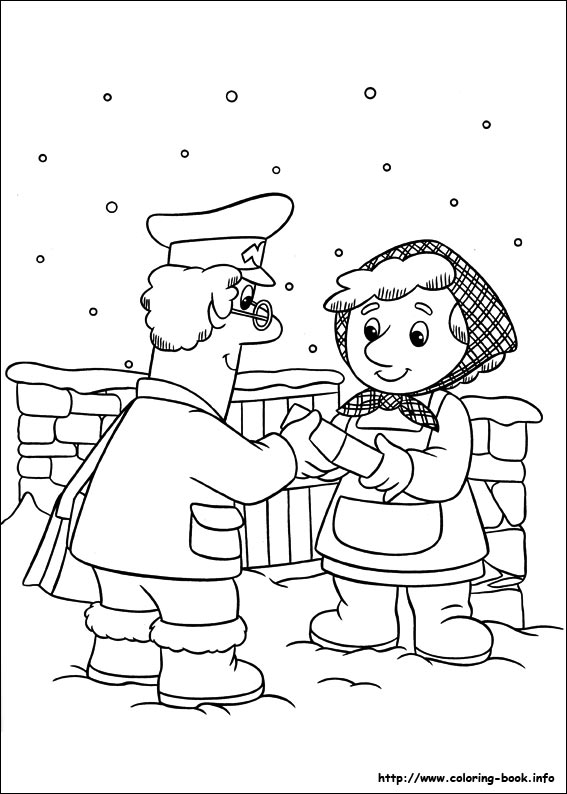 Postman Pat coloring picture