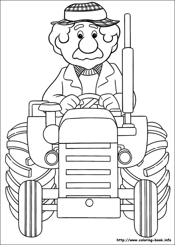 Postman Pat coloring picture